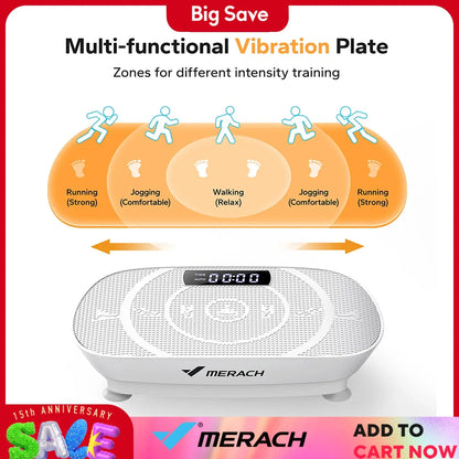 Vibration Plate Exercise Machine Whole Body Workout Power Vibrate Fitness Platform Vibration Plate Weight Loss & Shaping