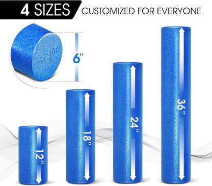 24Inch Exercise Foam Roller EPP Blue