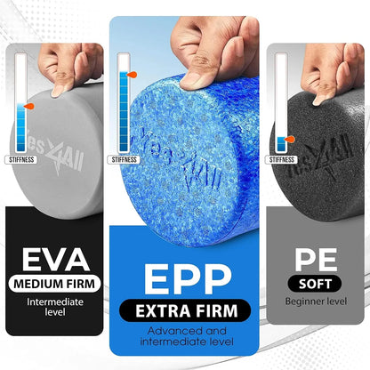 24Inch Exercise Foam Roller EPP Blue